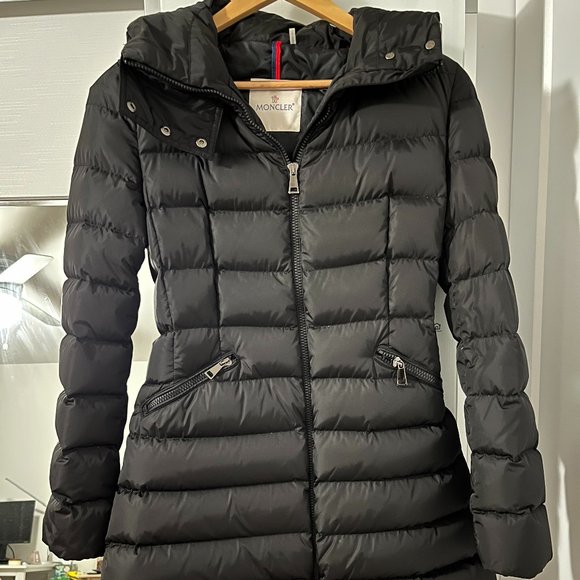Authentic Moncler Flammette Down jacket size 0 Black - Picture 1 of 3